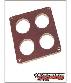 MOROSO MOR-65017 Moroso Carburettor Spacer, Holley 4500 Series, Wood, .500 in. Thick, 4-Hole, Dominator